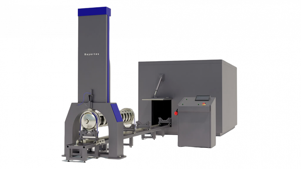 Установка для проведения испытаний на стойкость к быстрому распространению трещин (БРТ)
